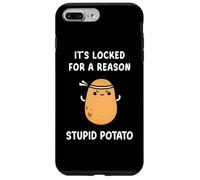 Funny It's Locked For A Reason Stupid Angry Potato Meme Case for iPhone 7 Plus/8 Plus
