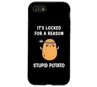 Funny It's Locked For A Reason Stupid Angry Potato Meme Case for iPhone SE (2020) / 7/8