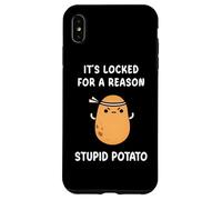 Funny It's Locked For A Reason Stupid Angry Potato Meme Case for iPhone XS Max