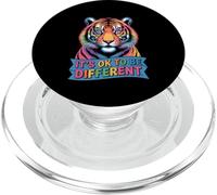 Funny Its Ok to Be Different Tiger Women Men PopSockets PopGrip for MagSafe