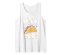 Funny It's Raining Tacos Cartoon Meme Tank Top