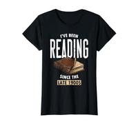 Funny I've Been Reading Since The Late 1900s Book Saying Value Graphic T-Shirt, Women, Black, L