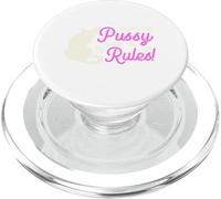 Funny I've Got The Pussy I Make The Rules | Adult Humor PopSockets PopGrip for MagSafe