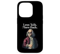Funny J.S. Bach Less Talk for Baroque Classical Musician Case for iPhone 14 Pro