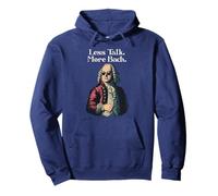 Funny J.S. Bach Less Talk for Baroque Classical Musician Pullover Hoodie