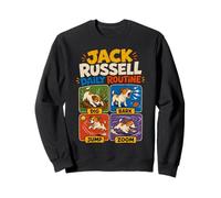 Funny Jack Russell Dog Daily Routine Gift Sweatshirt