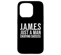 Funny James Just a Man Enjoying Success Christmas James Name Case for iPhone 15 Pro
