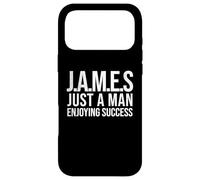 Funny James Just a Man Enjoying Success Christmas James Name Case for iPhone 17 Pro Max
