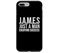 Funny James Just a Man Enjoying Success Christmas James Name Case for iPhone 7 Plus/8 Plus