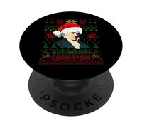 Funny James President Buchanan Christmas Parody Holiday PopSockets Adhesive PopGrip