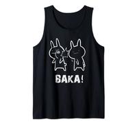 Funny Japanese Baka Cute Anime Baka Rabbit Slap Tank Top