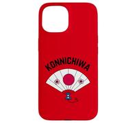 Funny Japanese Fans And Japan Konnichiwa Case for iPhone 15