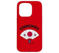 Funny Japanese Fans And Japan Konnichiwa Case for iPhone 15 Pro
