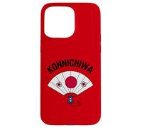 Funny Japanese Fans And Japan Konnichiwa Case for iPhone 15 Pro Max