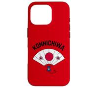 Funny Japanese Fans And Japan Konnichiwa Case for iPhone 16 Pro