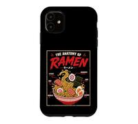 Funny Japanese Ramen Anatomy Noodles Art Illustration Case for iPhone 11