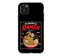 Funny Japanese Ramen Anatomy Noodles Art Illustration Case for iPhone 11 Pro Max