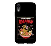 Funny Japanese Ramen Anatomy Noodles Art Illustration Case for iPhone XR