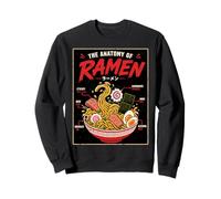 Funny Japanese Ramen Anatomy Noodles Art Illustration Sweatshirt
