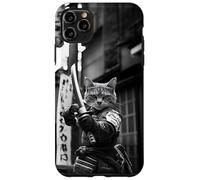 Funny Japanese Samurai Cat Meme Martial Arts Dad Graphic Tee Case for iPhone 11 Pro Max