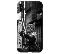Funny Japanese Samurai Cat Meme Martial Arts Dad Graphic Tee Case for iPhone XS Max