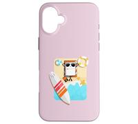 Funny Japanese Sushi Sashimi Surfing Beach Case for iPhone 16 Plus