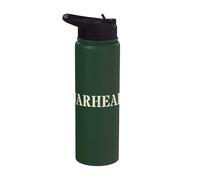 Funny Jarhead Proud Corps Veteran Armed Forces Soldier Dad Stainless Steel Insulated Water Bottle