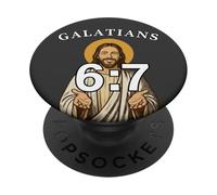 Funny Jesus Bible Meme Galations 6:7 PopSockets Adhesive PopGrip