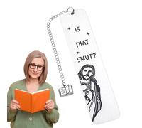 Funny Jesus Bookmark - Page Clip with Humor | Stainless Steel Book Clip Tassels | Peeking Jesus Accessories | Christian Book Stocking Stuffers Practical Fit for Gift