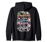 Funny Jesus Christ Religious Christian Believer Christianity Zip Hoodie