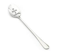 Funny Jesus & Coffee Spoon - Engraved Stainless Steel Spoon for Coffee Lovers - Religious Gift for Christians - Pastor Gift - Friend Birthday Gift