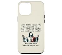 Funny Jesus Gave Up His Weekend Meme Joke Christianity Love Case for iPhone 12 Pro Max