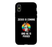 Funny Jesus is Coming He is Pissed Christian Christ Faith Case for iPhone X/XS