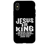 Funny Jesus is King John 14:6 Christian God Religious Gifts Case for iPhone X/XS