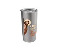 Funny Jesus Meme I Saw That... I'm Telling Dad! Quote Stainless Steel Insulated Tumbler