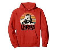 Funny Jesus Meme Retro Quote I Never Said That Humor Pullover Hoodie