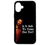 Funny Jesus Quote Is It Safe To Come Out Yet? Case for iPhone 16 Plus