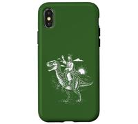 Funny Jesus Riding Dinosaur Case for iPhone X/XS