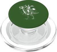 Funny Jesus Riding Dinosaur PopSockets PopGrip for MagSafe
