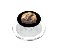 Funny Jesus Riding T-Rex Dinosaur Meme Parody for Believers PopSockets PopGrip for MagSafe