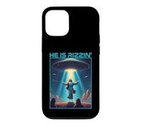Funny jesus rizzin easter Ufo alien abduction space christ Case for iPhone 12/12 Pro