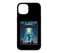 Funny jesus rizzin easter Ufo alien abduction space christ Case for iPhone 13