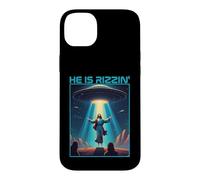 Funny jesus rizzin easter Ufo alien abduction space christ Case for iPhone 14 Plus