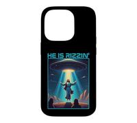 Funny jesus rizzin easter Ufo alien abduction space christ Case for iPhone 14 Pro