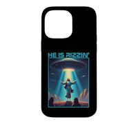 Funny jesus rizzin easter Ufo alien abduction space christ Case for iPhone 14 Pro Max