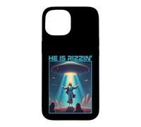 Funny jesus rizzin easter Ufo alien abduction space christ Case for iPhone 15