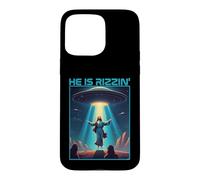 Funny jesus rizzin easter Ufo alien abduction space christ Case for iPhone 15 Pro Max