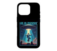 Funny jesus rizzin easter Ufo alien abduction space christ Case for iPhone 16 Pro