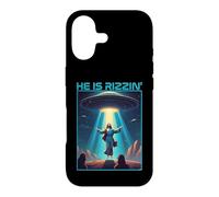 Funny jesus rizzin easter Ufo alien abduction space christ Case for iPhone 17