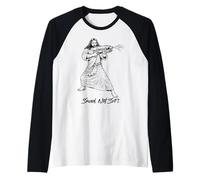 Funny Jesus with a Water Gun Saved Not Soft Cute Christian Raglan Baseball Tee